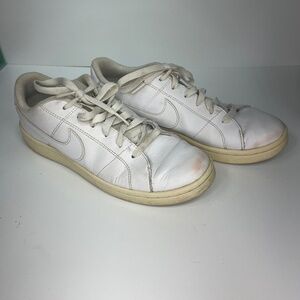 Nike Women’s Ebernon Low Triple White Sneakers – Size 8.5 – Retro Style